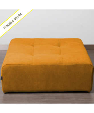 TAKANAP HOUSSE POUF CARRE TISSU BRONX