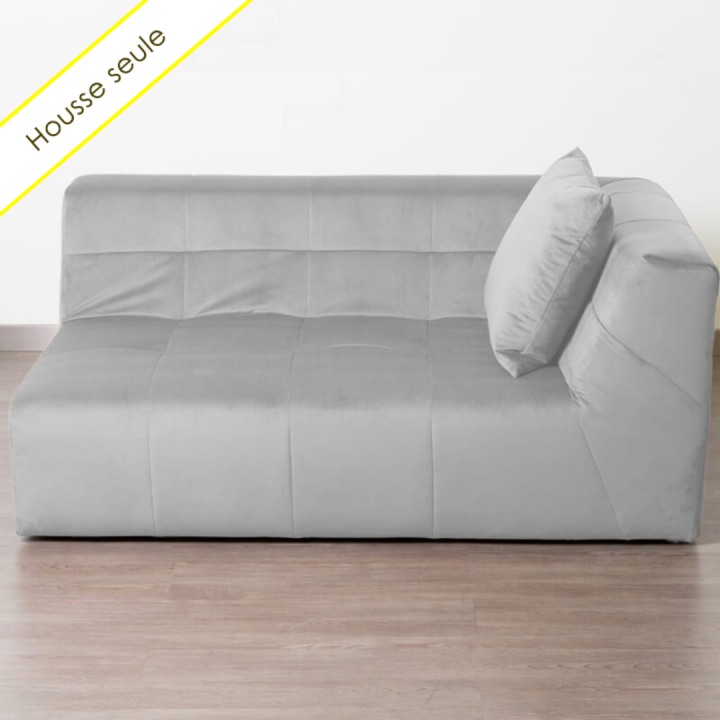 HOUSSE ANGLE DOUBLE DROIT VELOURS PARIS