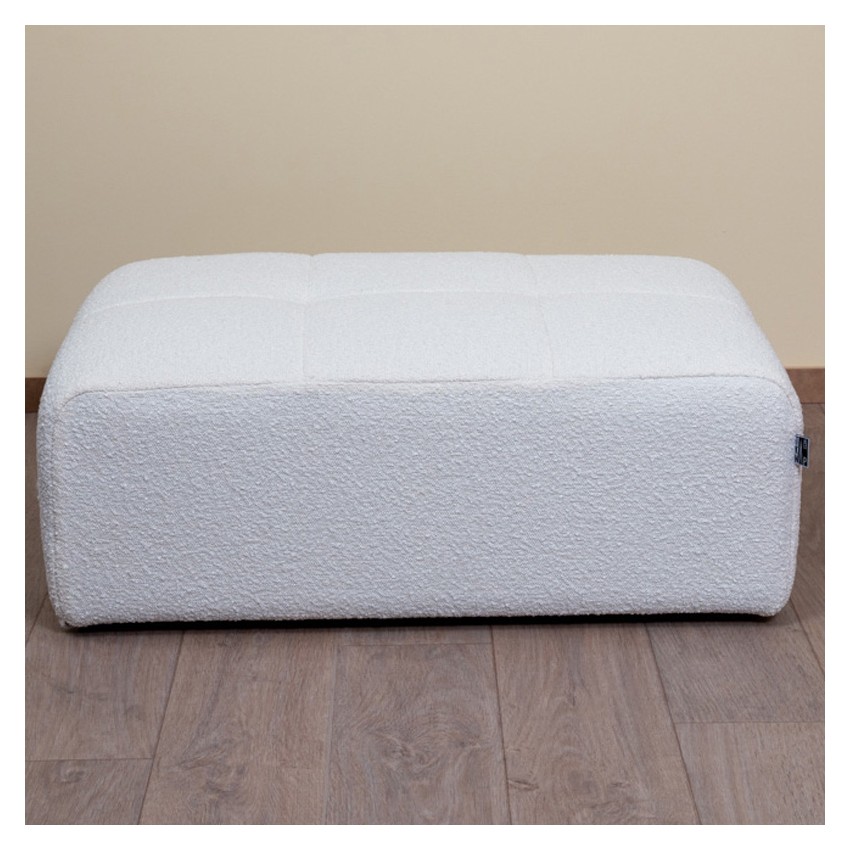 POUF RECTANGULAIRE HR BOUCLETTE