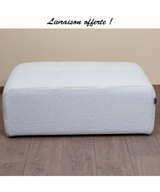 POUF RECTANGULAIRE HR BOUCLETTE