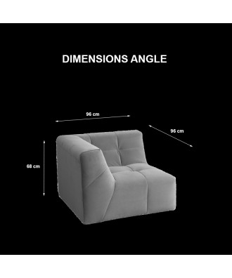 TAKANAP CANAPÉ ANGLE HR BOUCLETTE