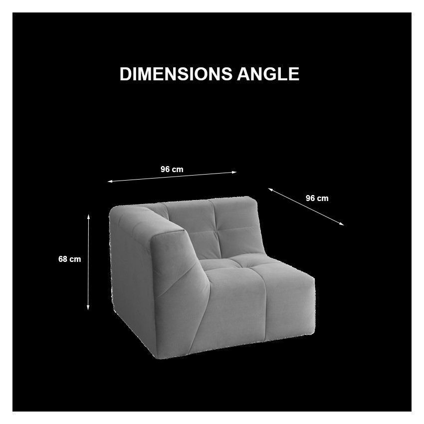 TAKANAP CANAPÉ ANGLE HR BOUCLETTE