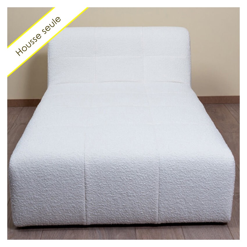 HOUSSE MERIDIENNE TISSU BOUCLETTE