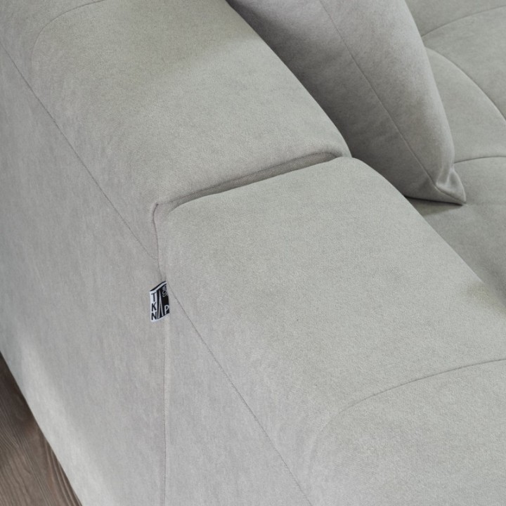 Canapé modulable Pogo Takanap gris clair 5 places