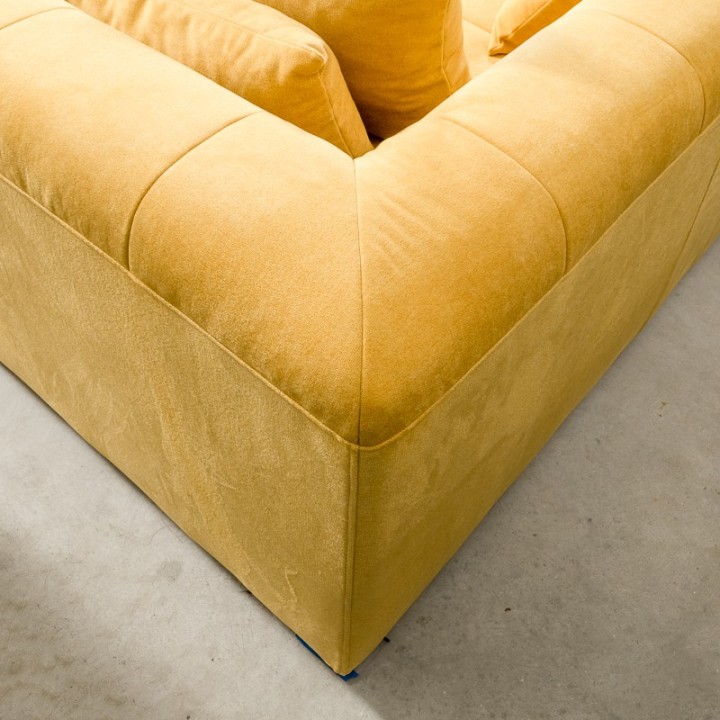 Canapé modulable Pogo Takanap jaune 5 places
