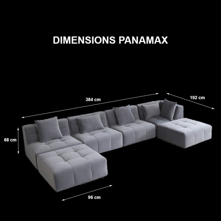 PANAMAX HR - CANAPÉ PANORAMIQUE 7 PLACES