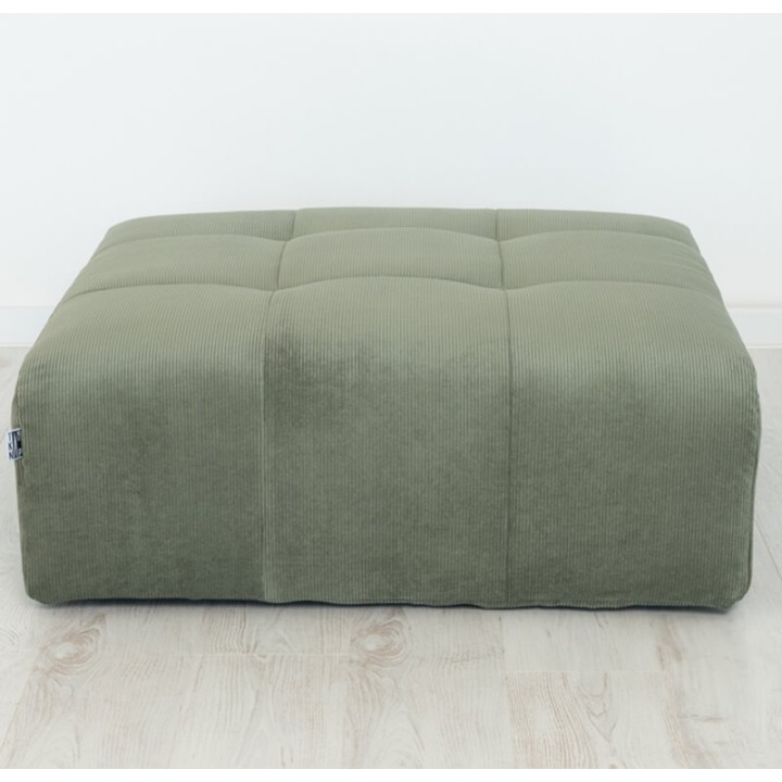 POGO-pouf carré velours côtelé scala