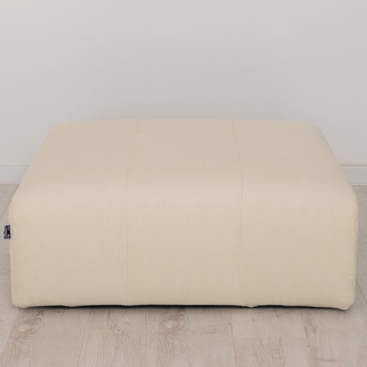 POGO-pouf carré velours côtelé scala