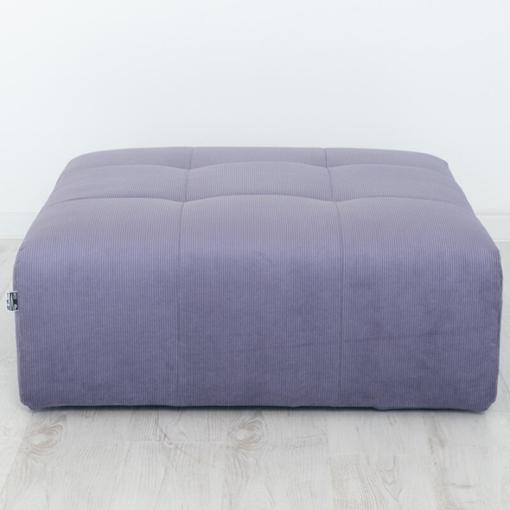 POGO-pouf carré velours côtelé scala