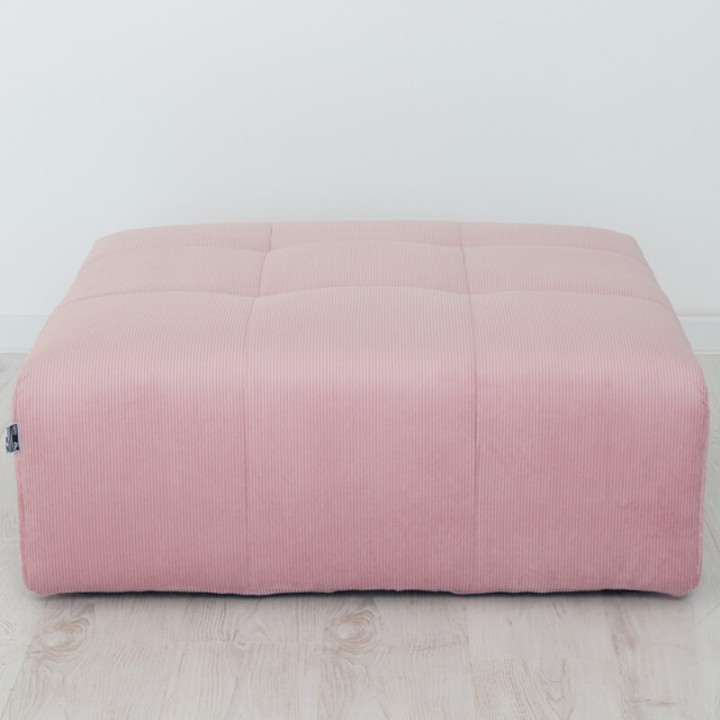 POGO-pouf carré velours côtelé scala
