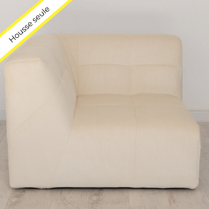 HOUSSE ANGLE VELOURS COTELE SCALA