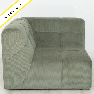 HOUSSE ANGLE VELOURS COTELE SCALA