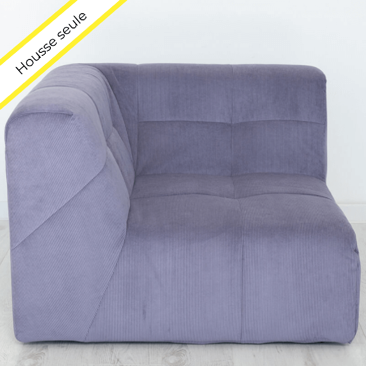 HOUSSE ANGLE VELOURS COTELE SCALA