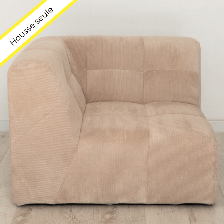 HOUSSE ANGLE VELOURS COTELE SCALA