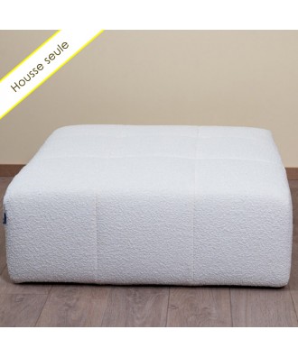 HOUSSE POUF CARRE TISSU...