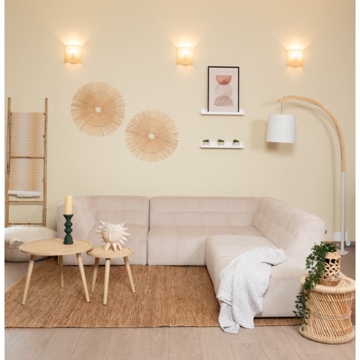 POGO HR VELOURS COTELE-canapé modulable velours côtelé 5 places