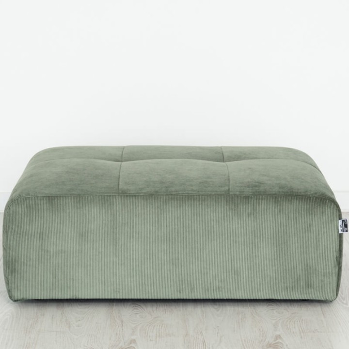 POGO-pouf rectangulaire velours côtelé scala
