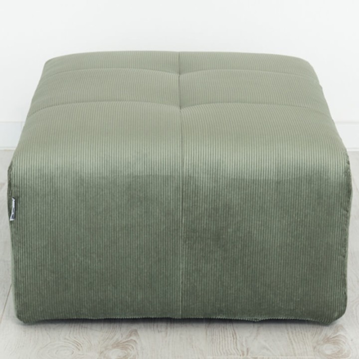 POGO-pouf rectangulaire velours côtelé scala