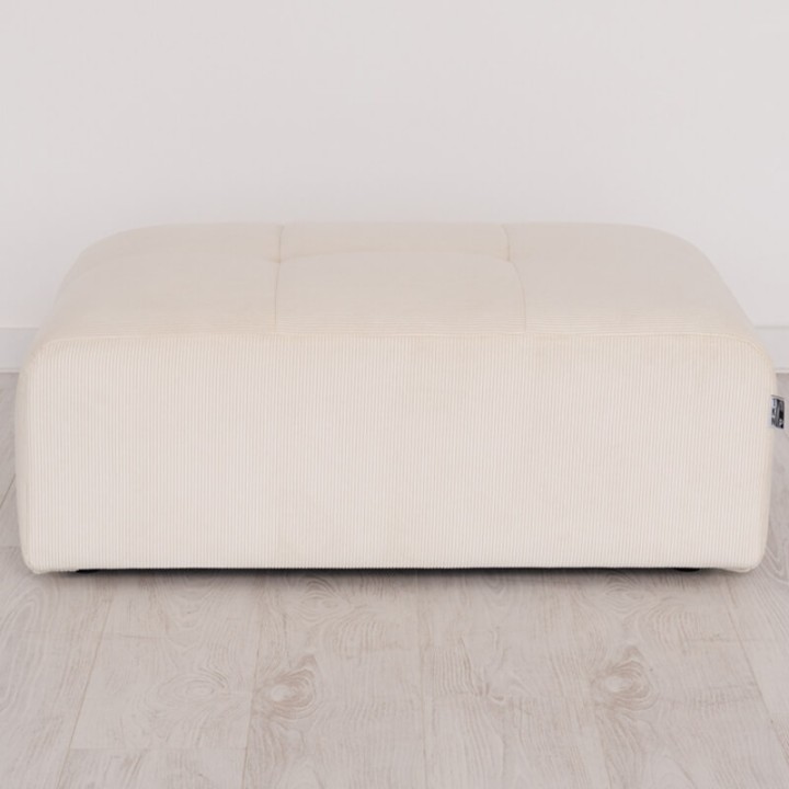 POGO-pouf rectangulaire velours côtelé scala