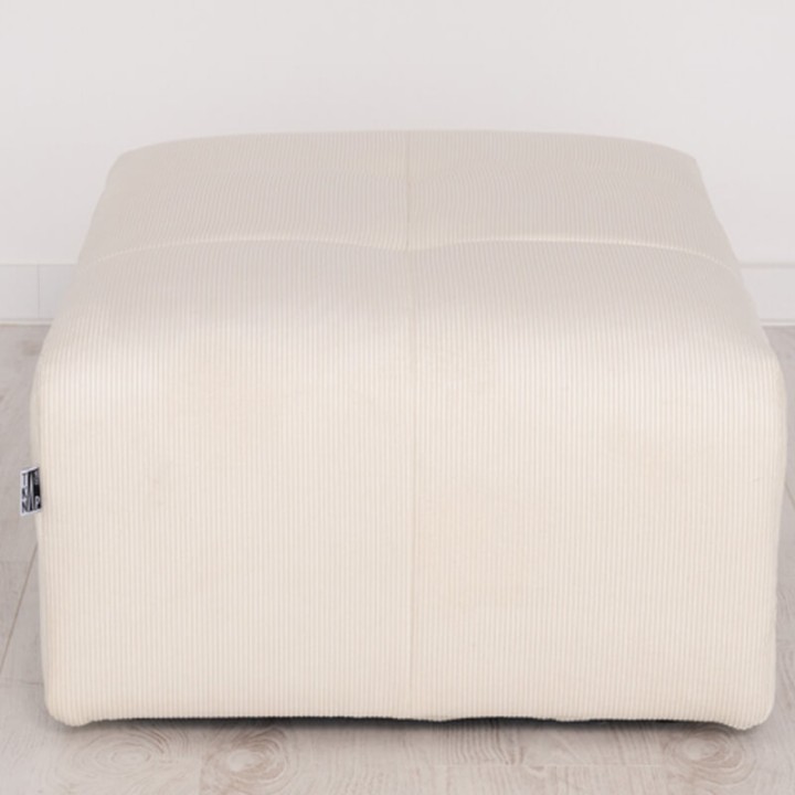 POGO-pouf rectangulaire velours côtelé scala