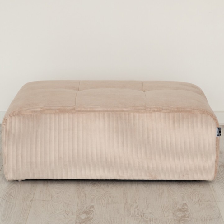 POGO-pouf rectangulaire velours côtelé scala