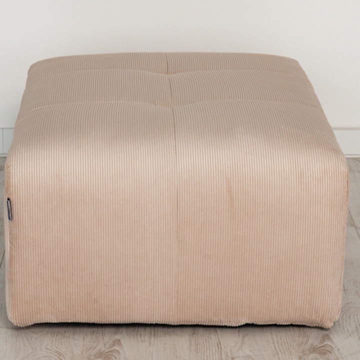 POGO-pouf rectangulaire velours côtelé scala