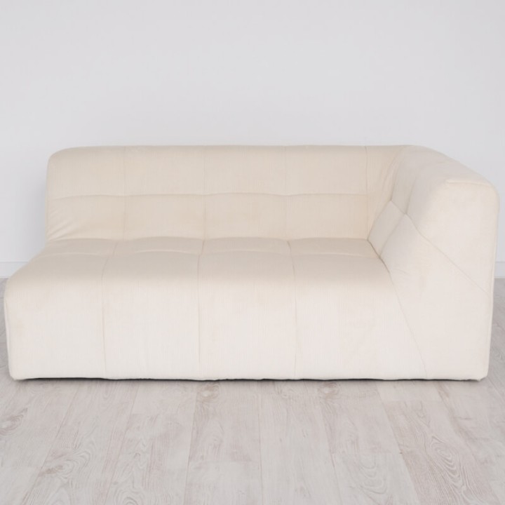 Grand Angle Droit HR Velours Cotelé Scala - Canapé Modulable