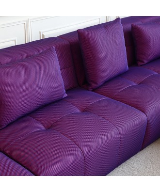 Canapé panoramique tissu 3D violet PANAMAX