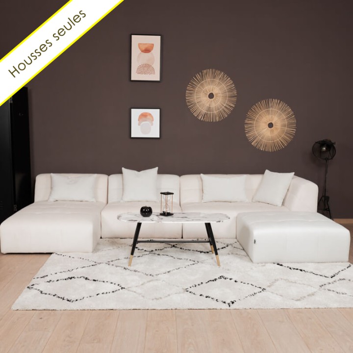 HOUSSES POGO CONCEPT 4 MODULES VELOURS COTELE