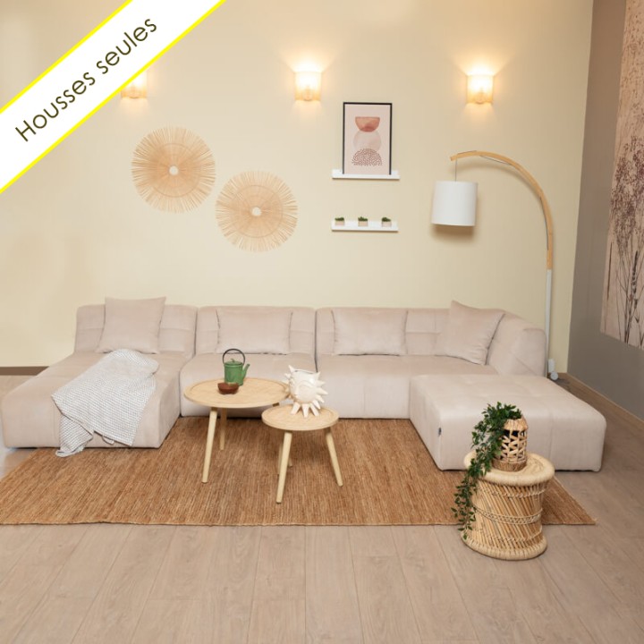 HOUSSES POGO CONCEPT 4 MODULES VELOURS COTELE