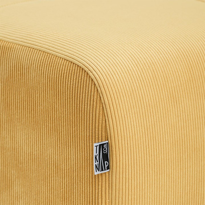 POGO-pouf carré velours côtelé scala