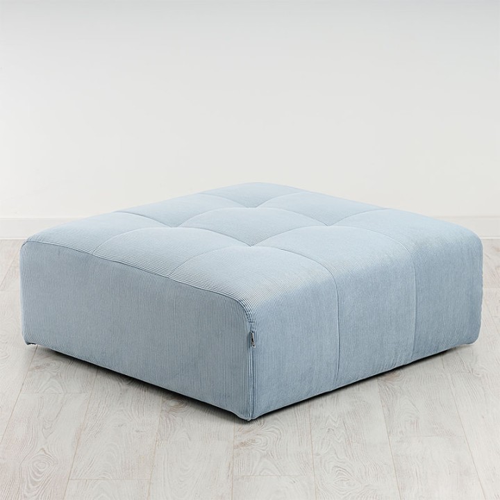 POGO-pouf carré velours côtelé scala