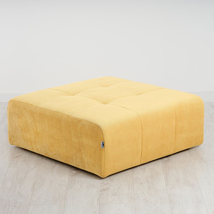 POGO-pouf carré velours côtelé scala