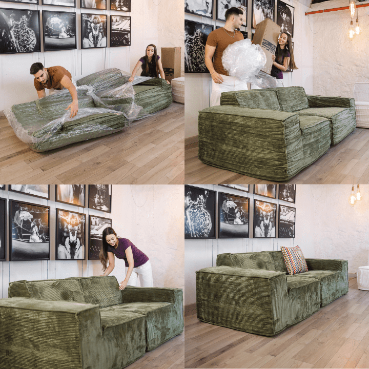 Folio -  Canapé compressé 3 places livraison offerte