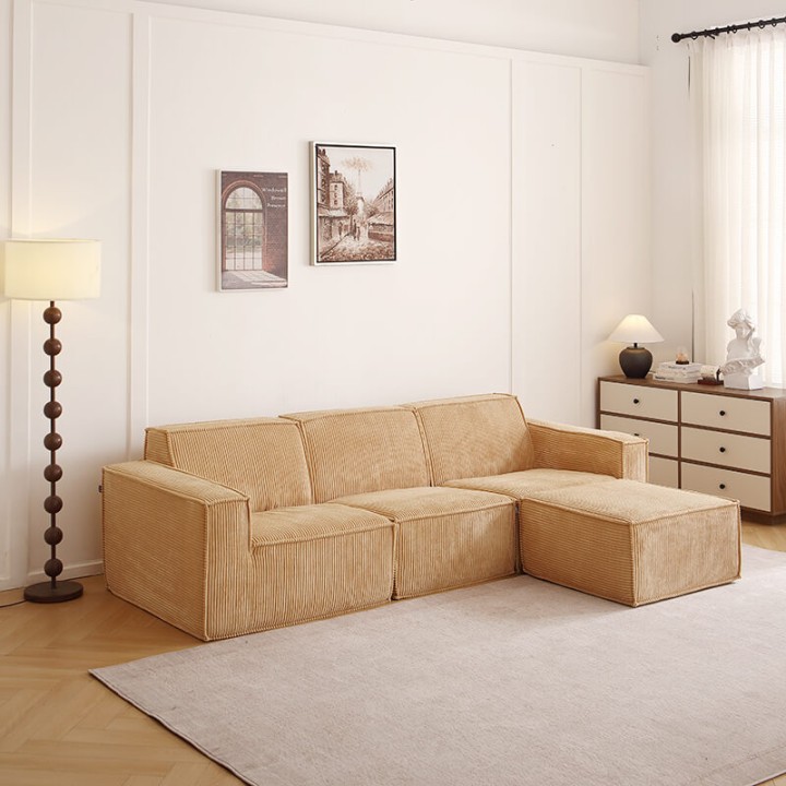 Folio -  Canapé compressé 3 places + 1 pouf livraison offerte