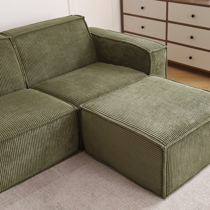 Folio -  Canapé compressé 3 places + 1 pouf livraison offerte