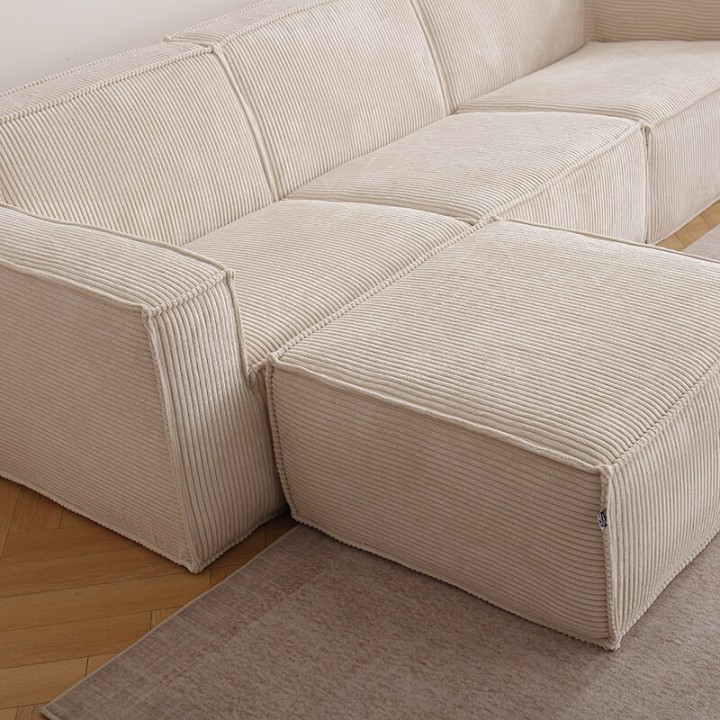 Folio -  Canapé compressé 3 places + 1 pouf livraison offerte