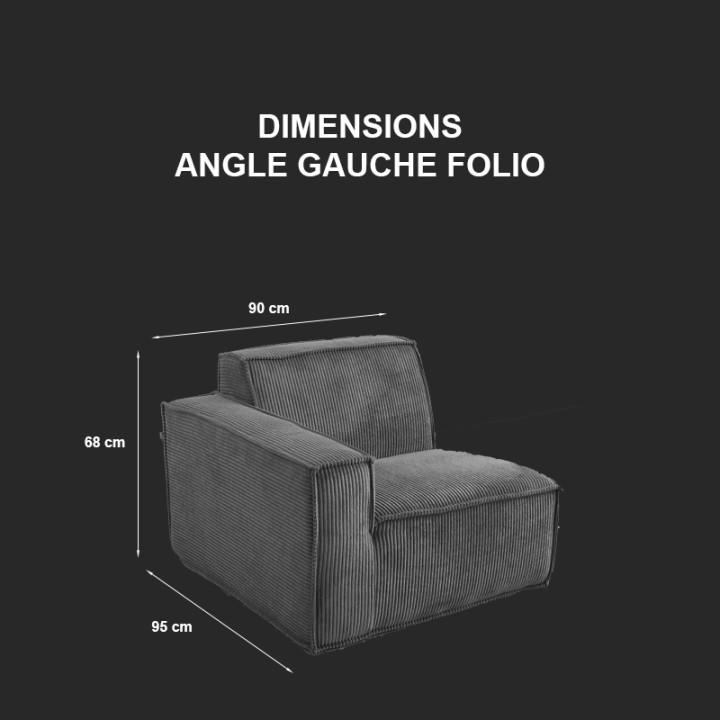 Folio -  Canapé compressé 1 place livraison offerte