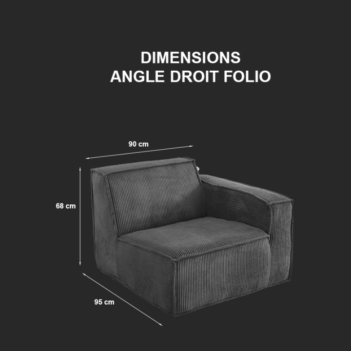 Folio -  Canapé compressé 1 place livraison offerte