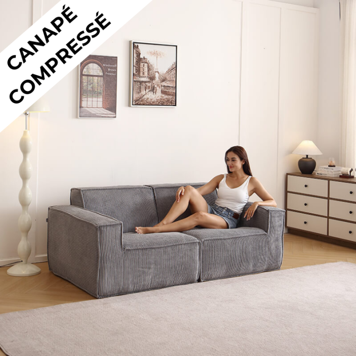 Folio -  Canapé compressé 2 places livraison offerte