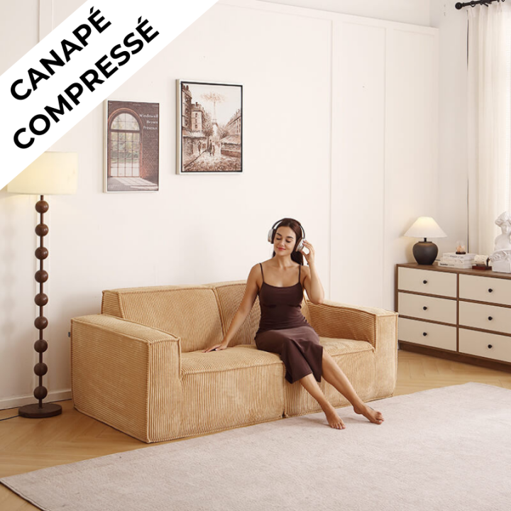 Folio -  Canapé compressé 2 places livraison offerte