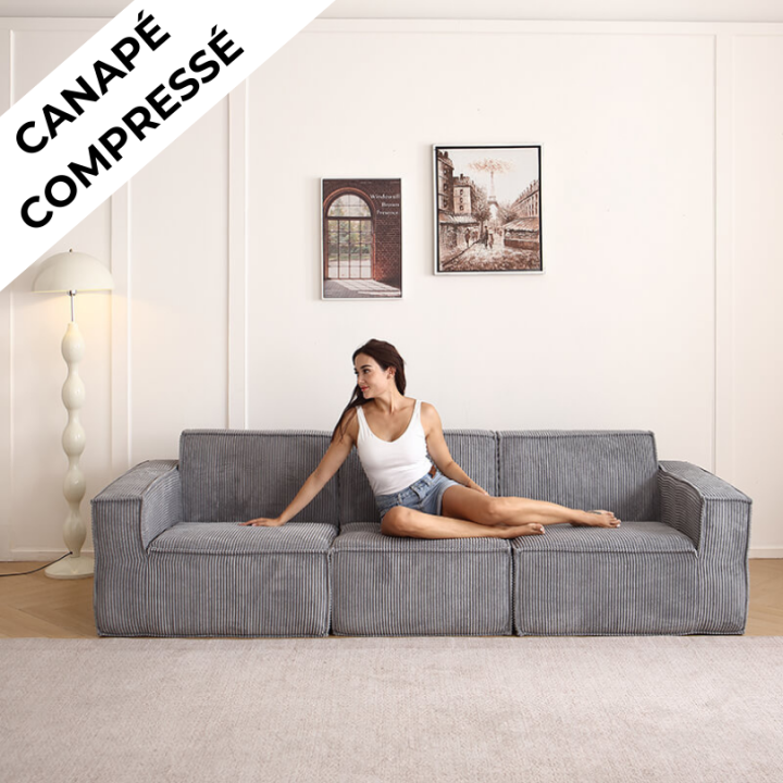 Folio -  Canapé compressé 3 places livraison offerte