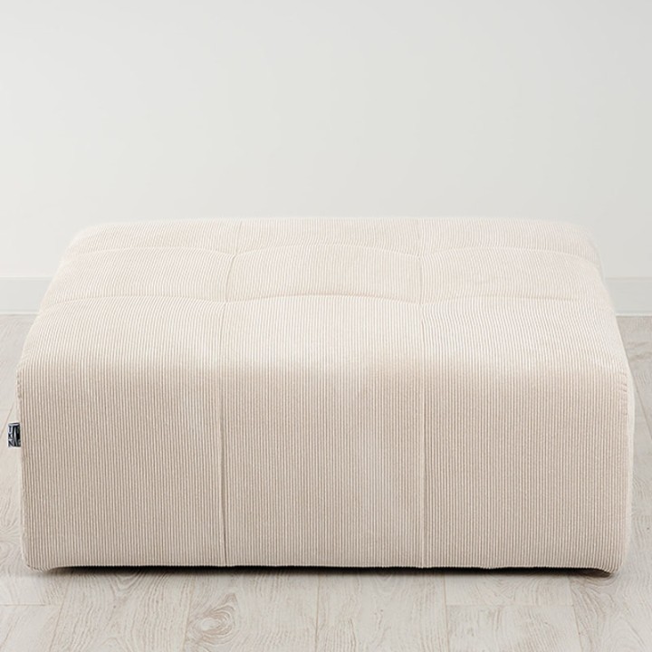 POGO-pouf carré velours côtelé scala