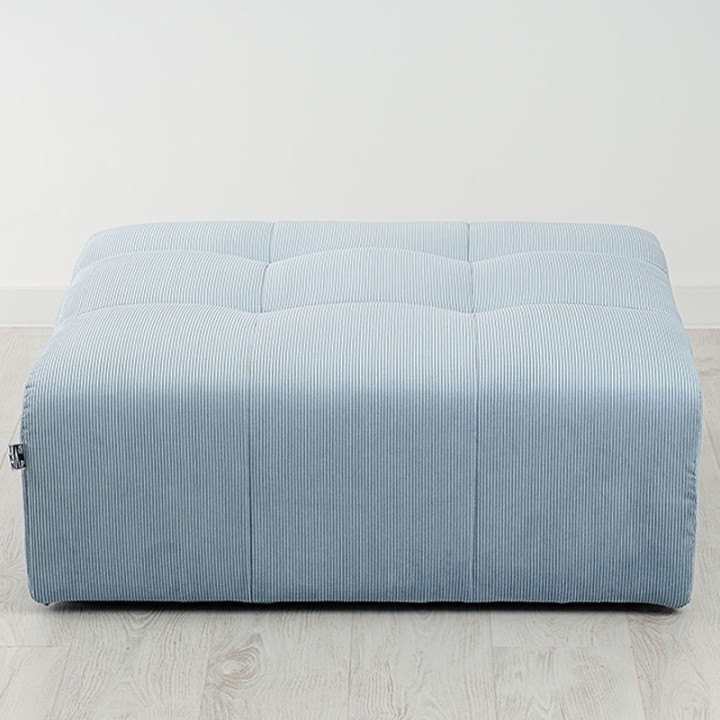 POGO-pouf carré velours côtelé scala