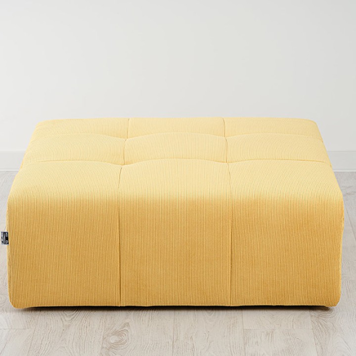 POGO-pouf carré velours côtelé scala
