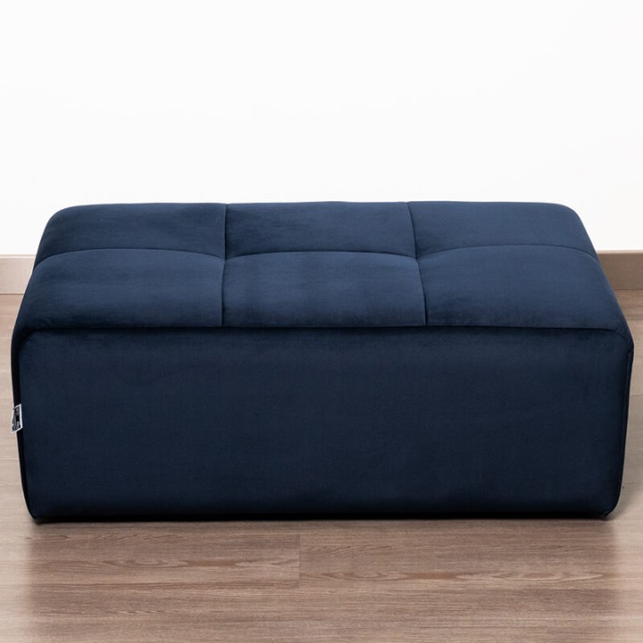 POGO-pouf rectangulaire velours paris