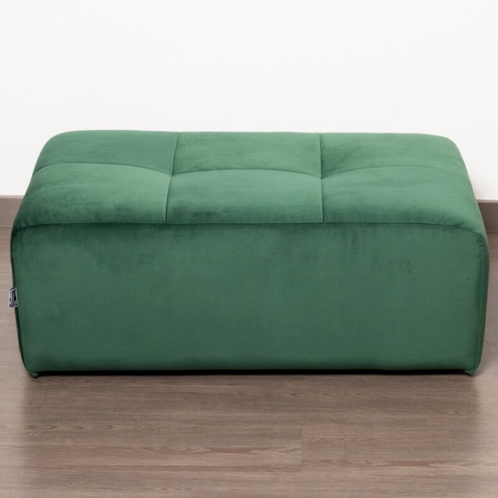 POGO-pouf rectangulaire velours paris