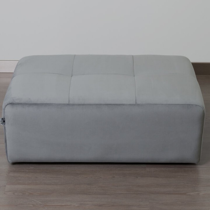 POGO-pouf rectangulaire velours paris