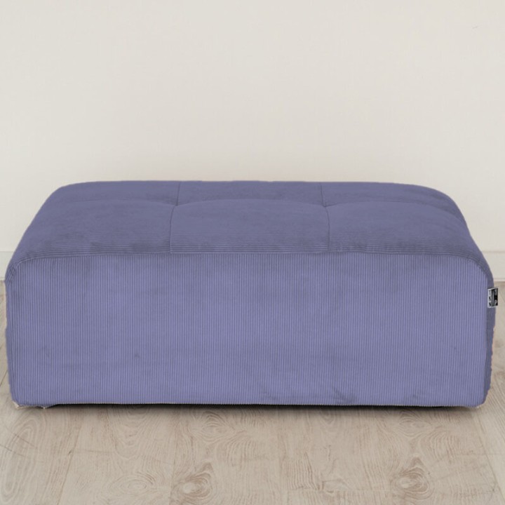 POGO-pouf rectangulaire velours côtelé scala