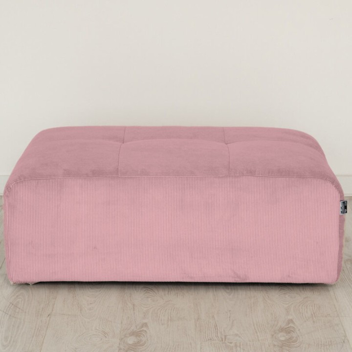 POGO-pouf rectangulaire velours côtelé scala